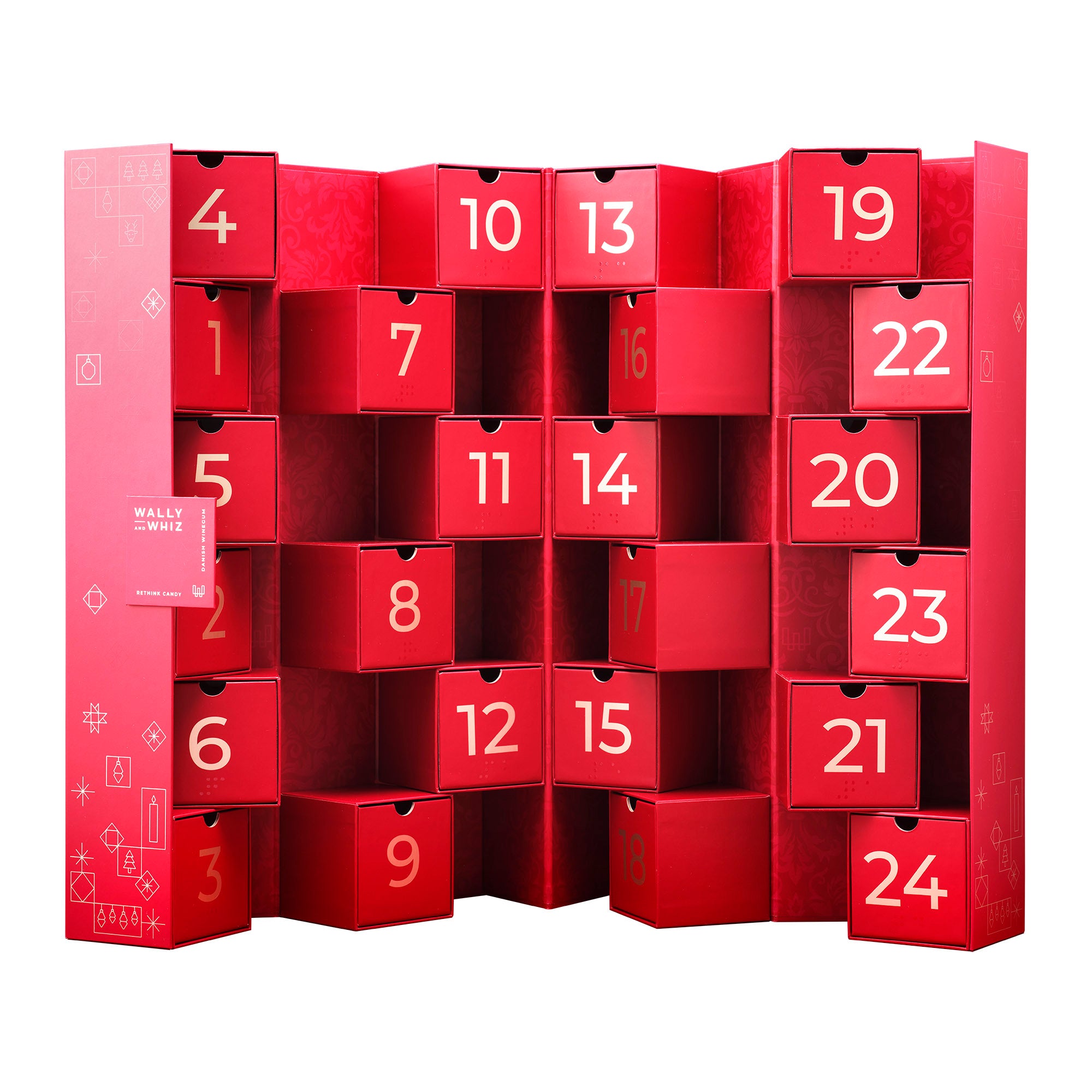 Big Christmas Advent Calendar 24 tubs of delicious winegum, 3360g