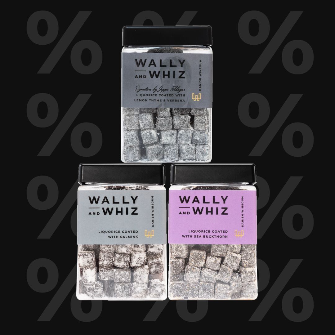 Liquorice with sea buckthorn + Liquorice with salmiak + Liquorice with lemon thyme and lemon verbena, 720g