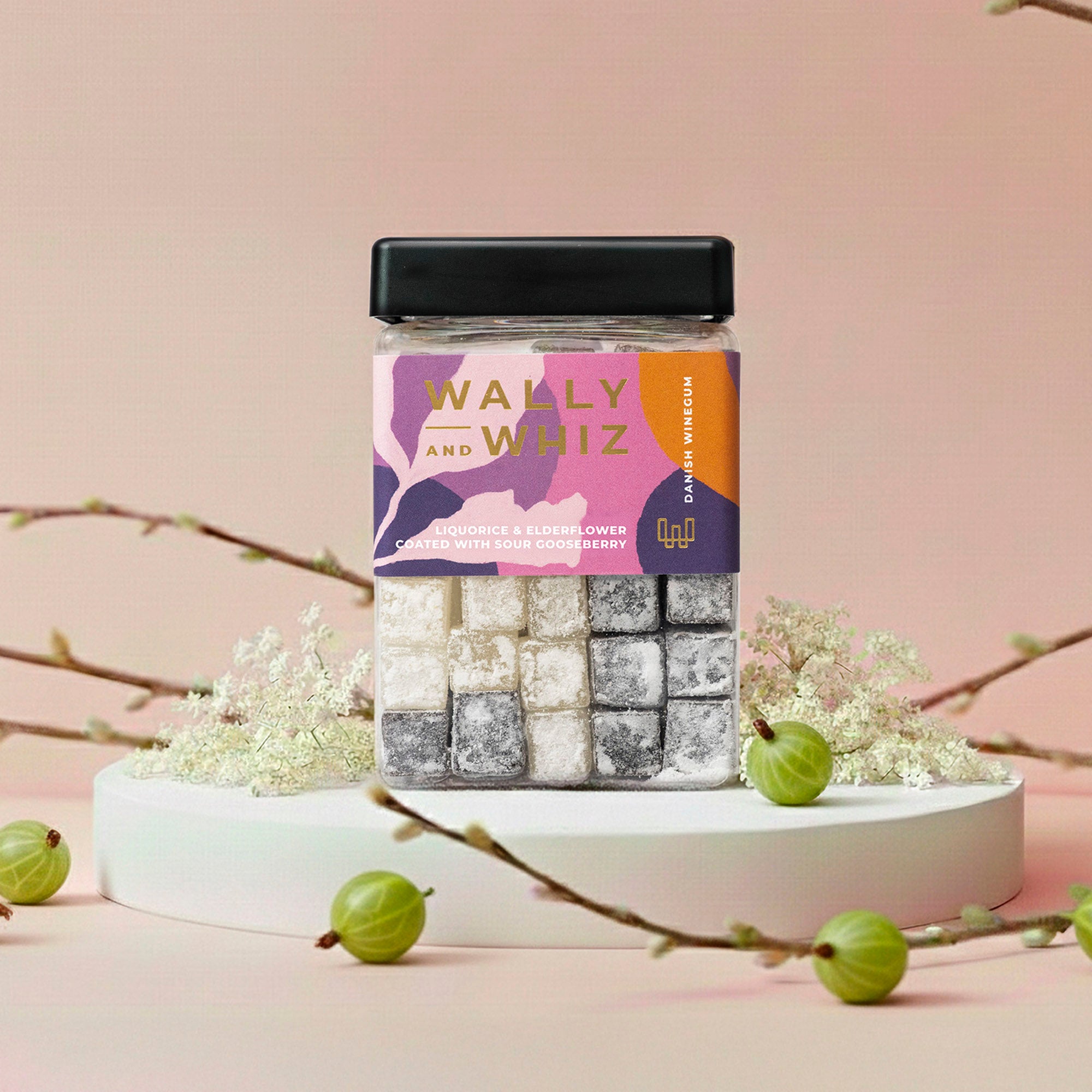 Liquorice & Elderflower with Gooseberry 240g | Wally and Whiz