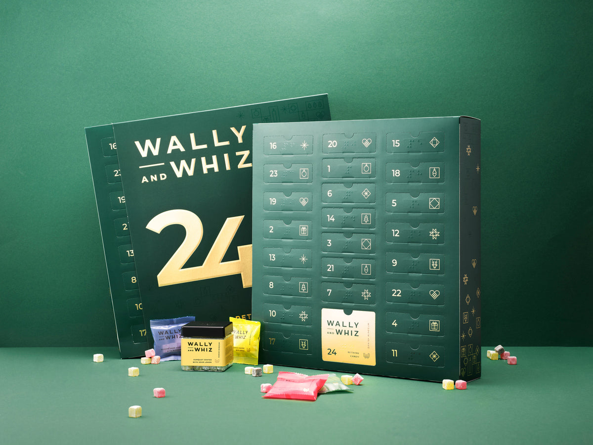 Wally and Whiz The taste of Danish gourmet Winegums Wally and Whiz