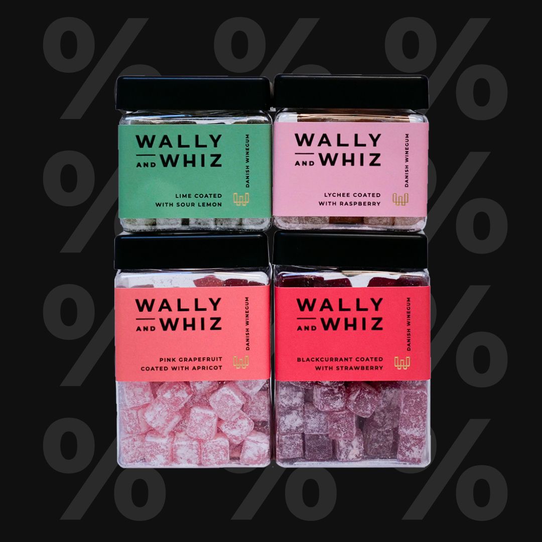 Lime with Sour Lemon + Lychee with Raspberry + Blackcurrant with Strawberry + Pink Grapefruit with Apricot, 760G