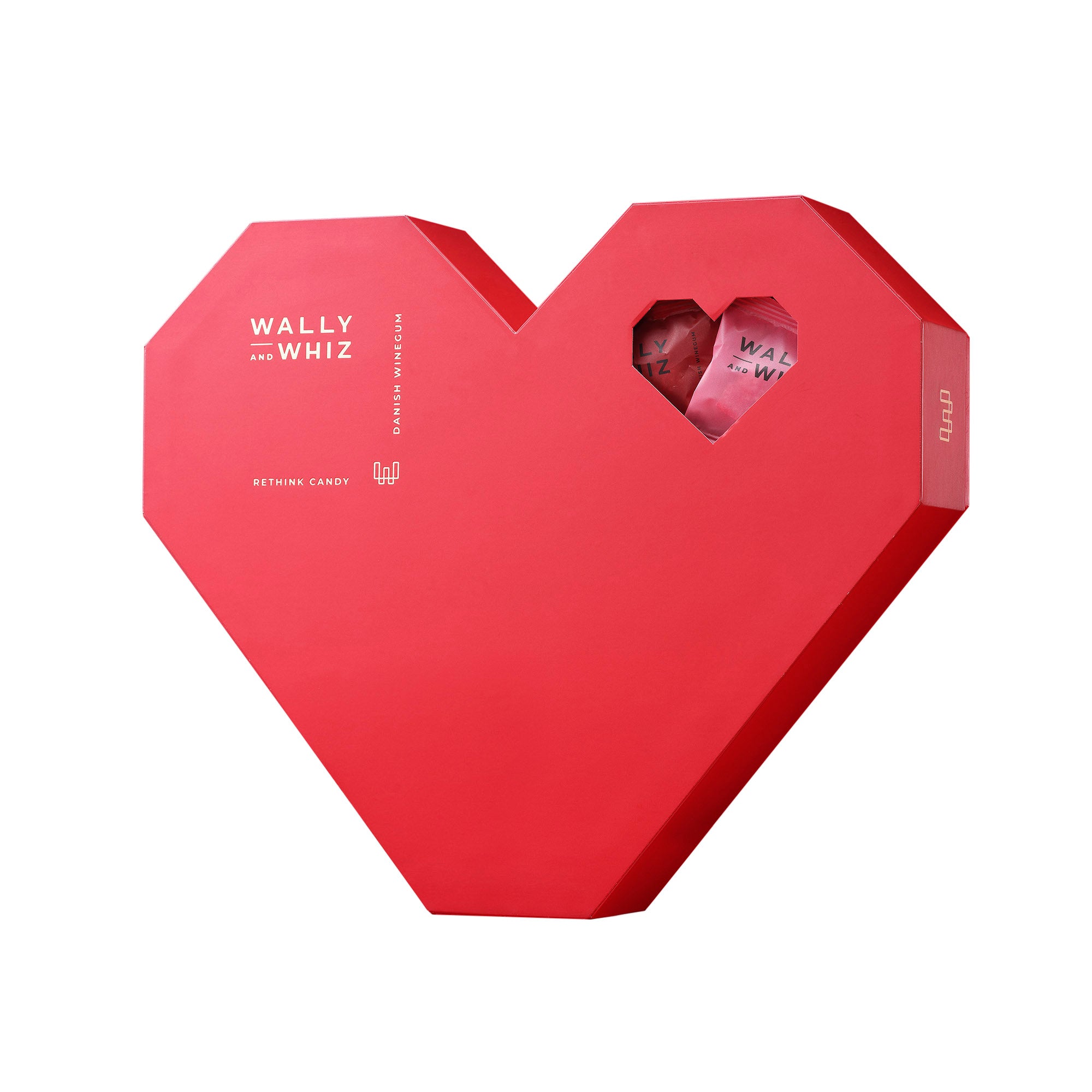 Heart Box - 60 bags of delicious winegum, 660g